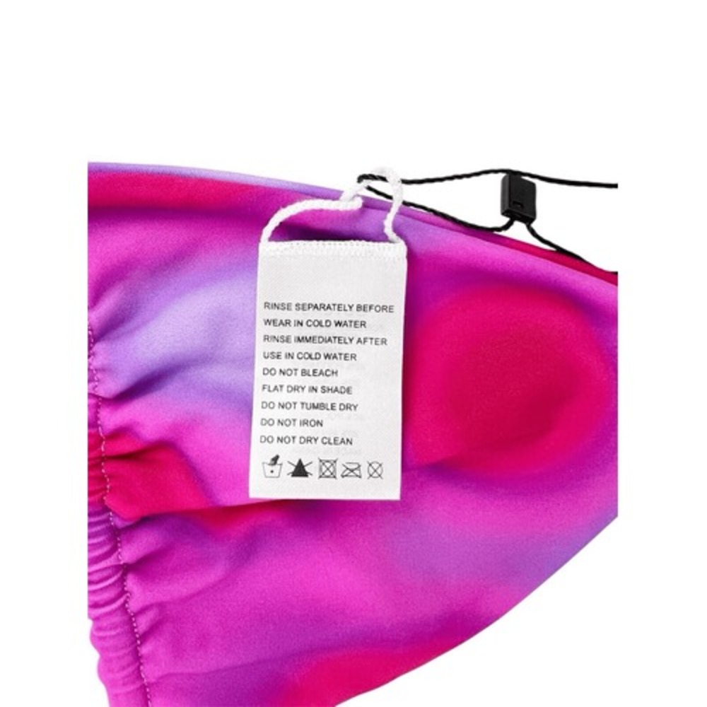 Outcast Swim Paloma Triangle Bikini Top Sol‎ Rosa Pink Red Size Large - Picture 7 of 7